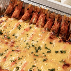 Baked Cheesy Prawns