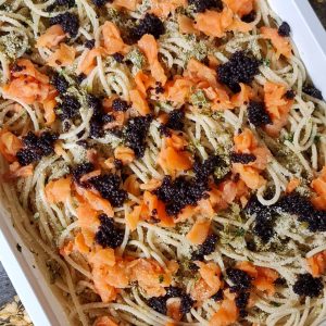 Smoked Salmon Caviar Pasta